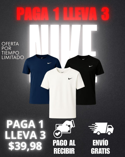 Pack de Tres Camisetas Nike (Paga 1 y lleva 3)ᵀᴹ