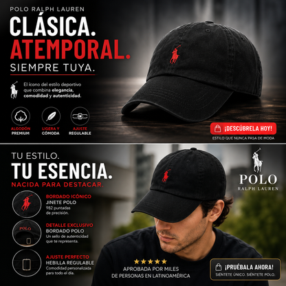 Gorras Polo Ralph Lauren Pack Colores Azul Marino y Negro